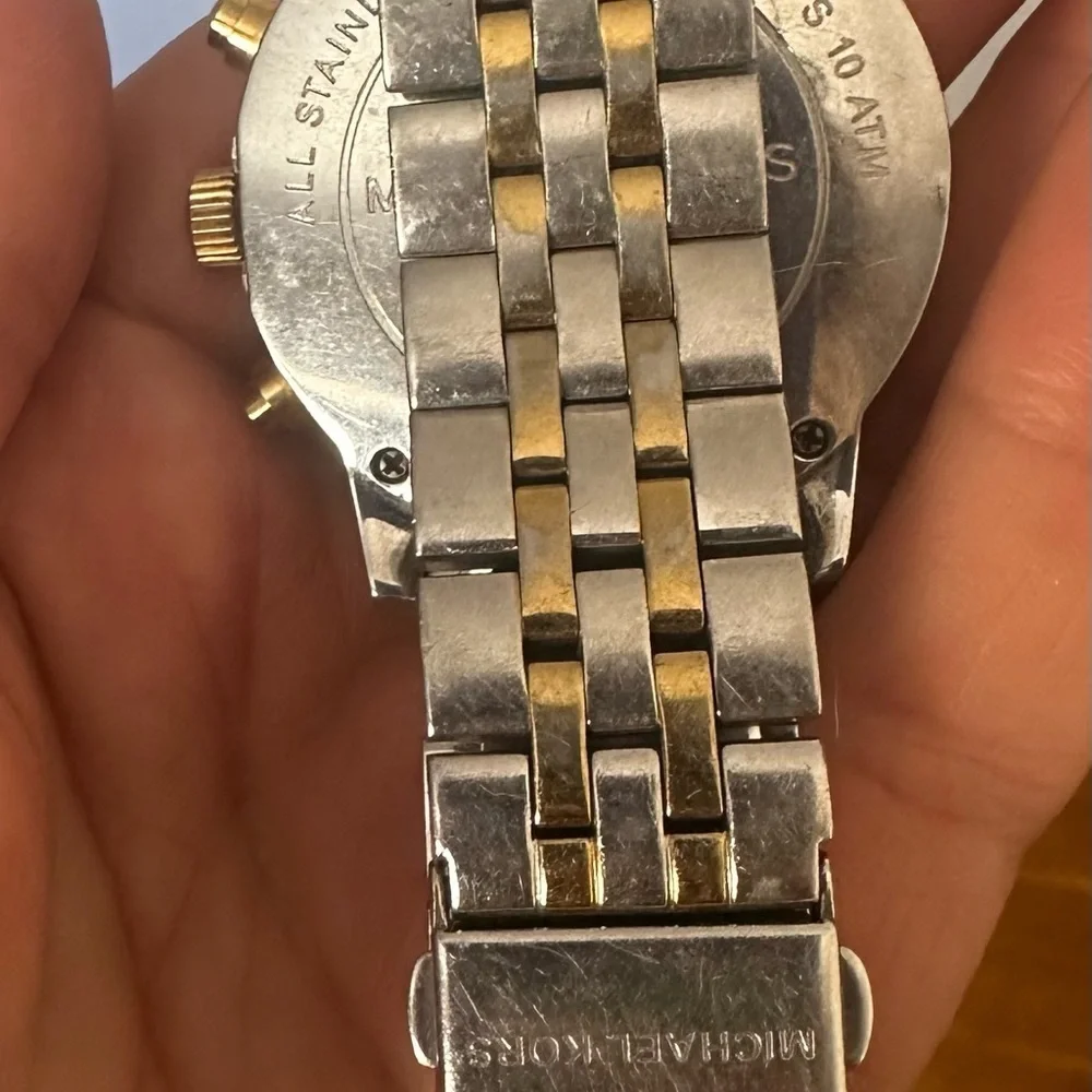 Michael Kors Two-Tone Chronograph Ladies’ Watch “As-Is” condition